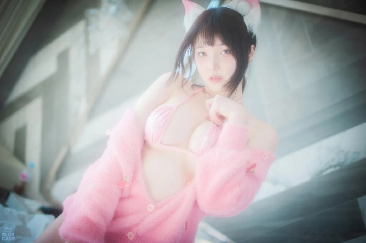 Bambi밤비 – NO.91 [BLUECAKE] Naughty Cats Pink  Mint RED [90P]插图4